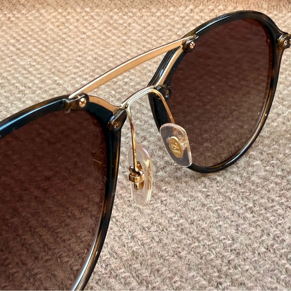Ray-Ban Blaze Double Bridge RB4292N Square Gradient Tortoise Brown Sunglasses main image 4
